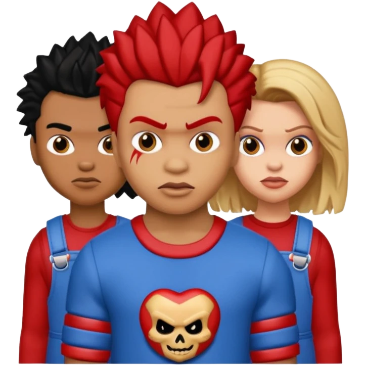 Glam jangle Quale Ricky Shoko, Tay, Tay, Rady Choppa, no Coco V Chucky emoji