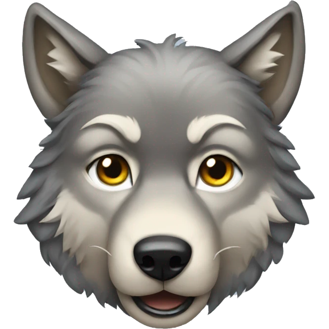 wolf with some bows emoji
