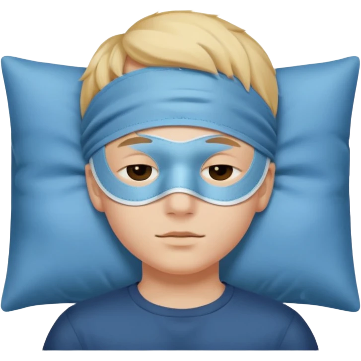 boywith a sleeping mask over head emoji