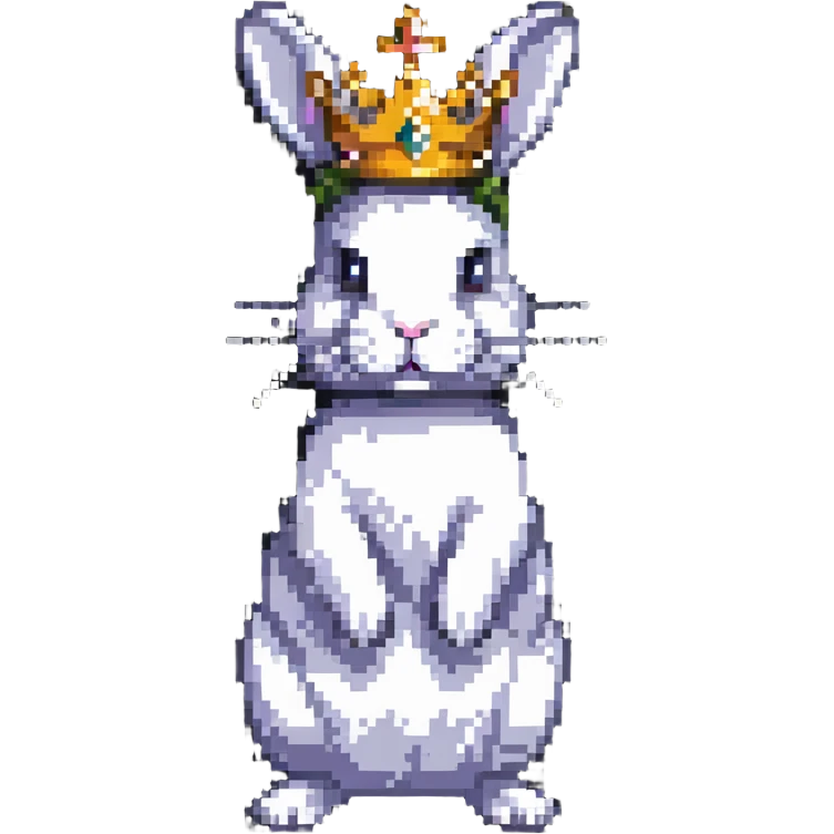 crowned rabbit emoji