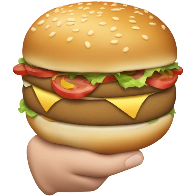 A knuckle sandwich between two buns emoji