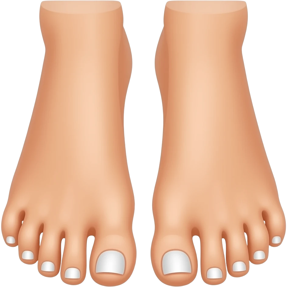 Feet french pedicure emoji