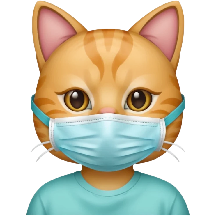 cat Wearing Medical Mask emoji