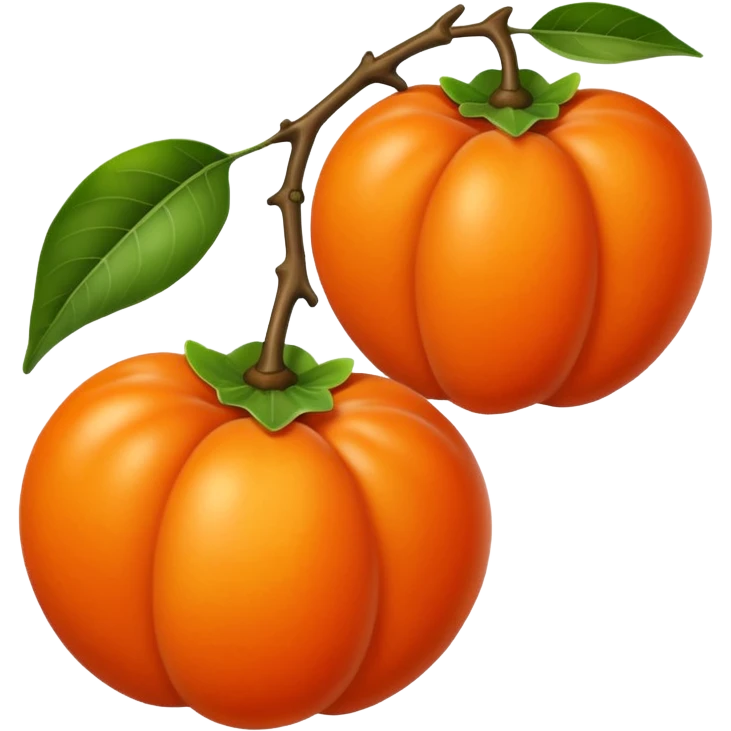 persimmon emoji