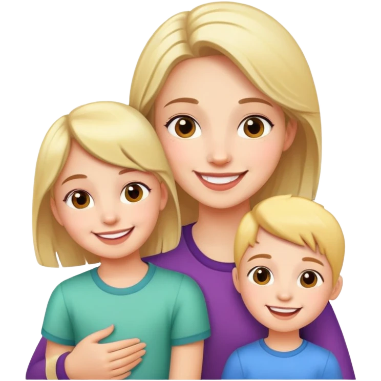 Gay girl with kids emoji