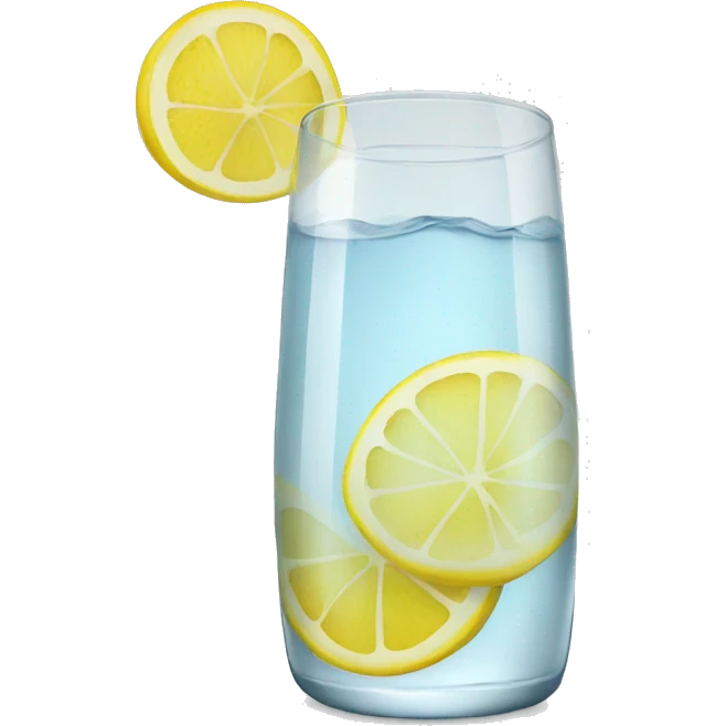 glass lemon water emoji