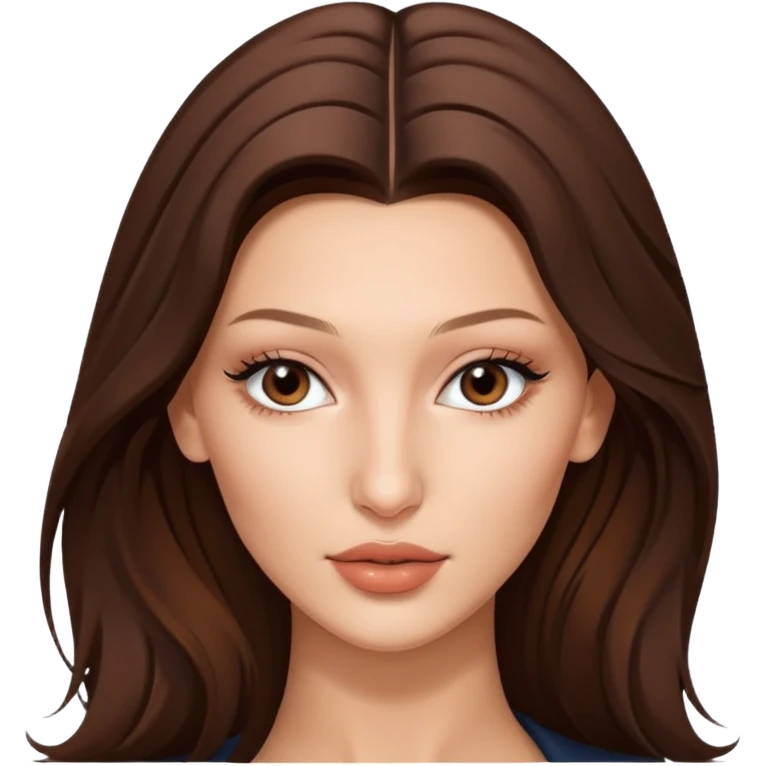 Bella hadid long hair emoji