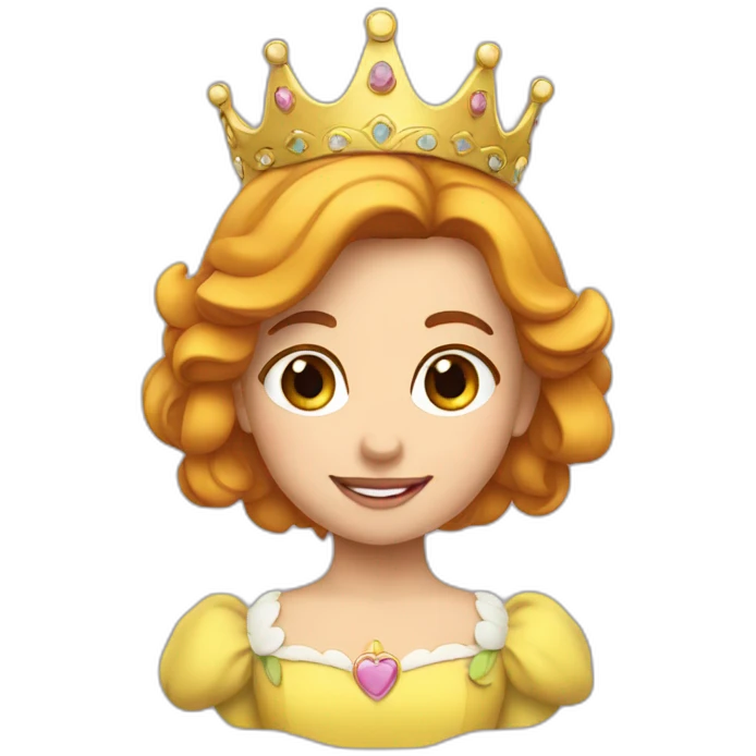 Princesse daisy with à crown emoji