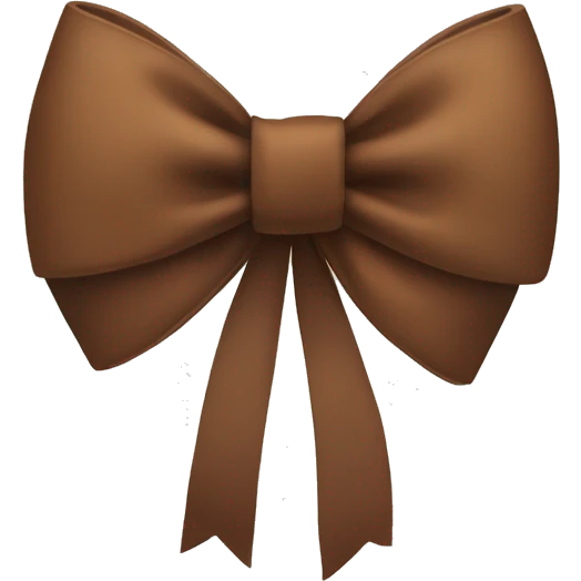 brown bow emoji