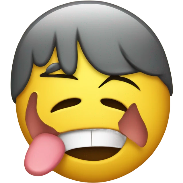 Yellow emoji angry sticking tongue out emoji