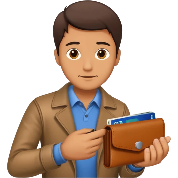 man taking out his wallet emoji