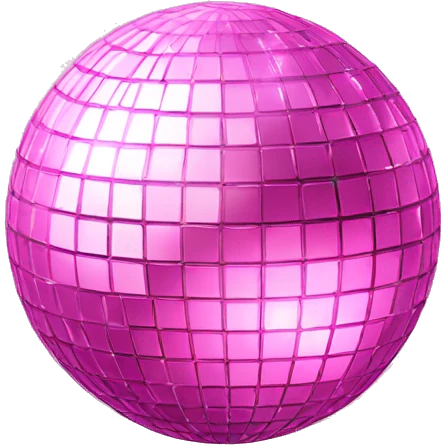 light Pink disco ball emoji