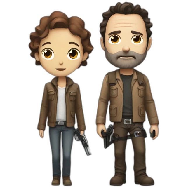 Rick Grimes and Puchi emoji