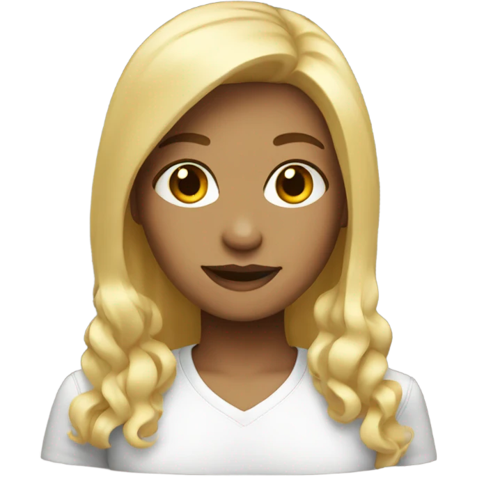 blonde girl emoji