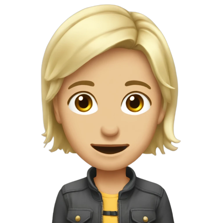 смуглая девочка с волнистыми волосами  emoji