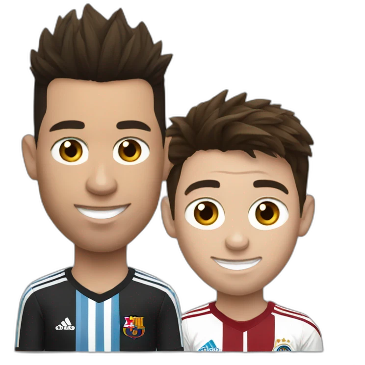 Ronaldo and Messi emoji