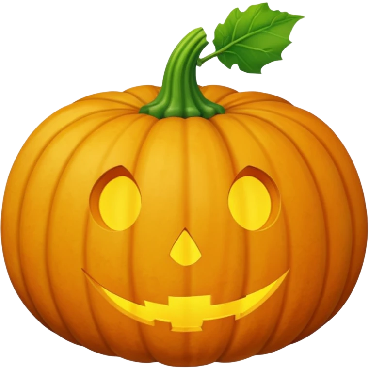 Golden cute pumpkin  emoji