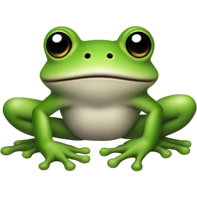 Frog striped emoji