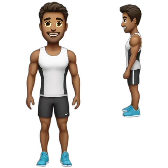 fitness coach male emoji
