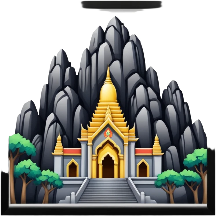 Batu caves sans le cadre noir emoji