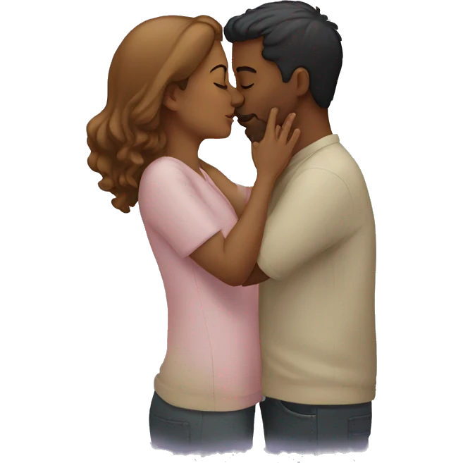 Couple kissing emoji