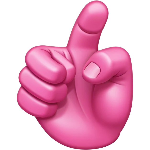 Pink thumbs down emoji
