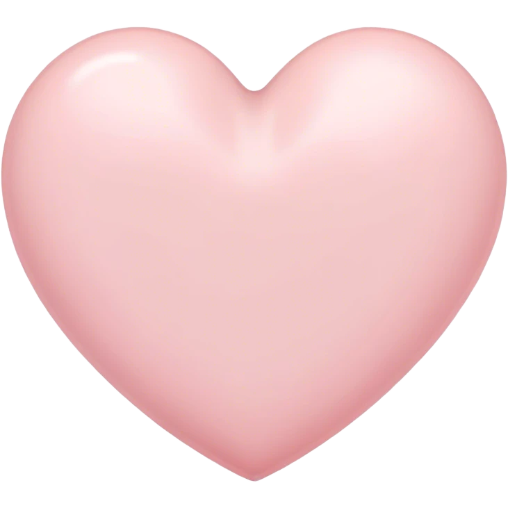 Light pastel pink heart emoji
