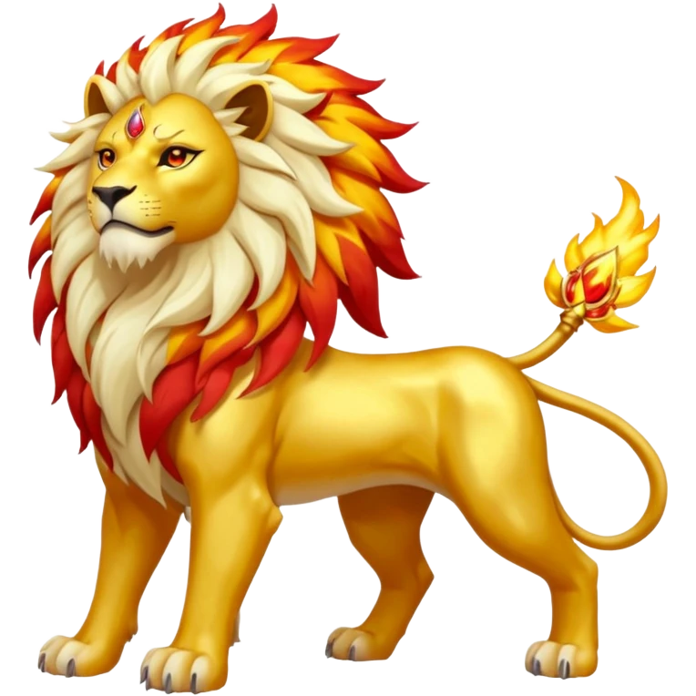 Pyroar-Solgaleo-Fakémon-hybrid-creature (full body)  emoji
