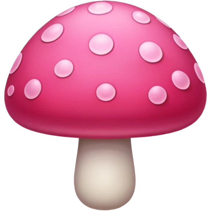 Pink mushroom  emoji