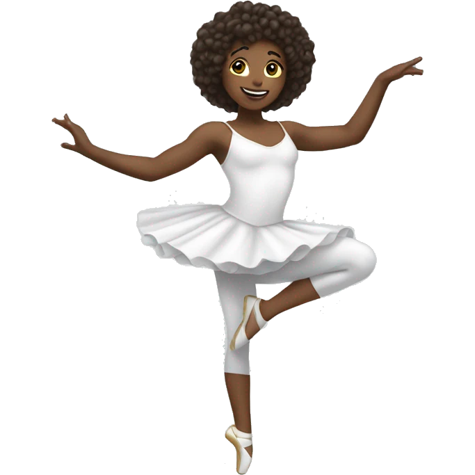 dancer with a white tutù  emoji