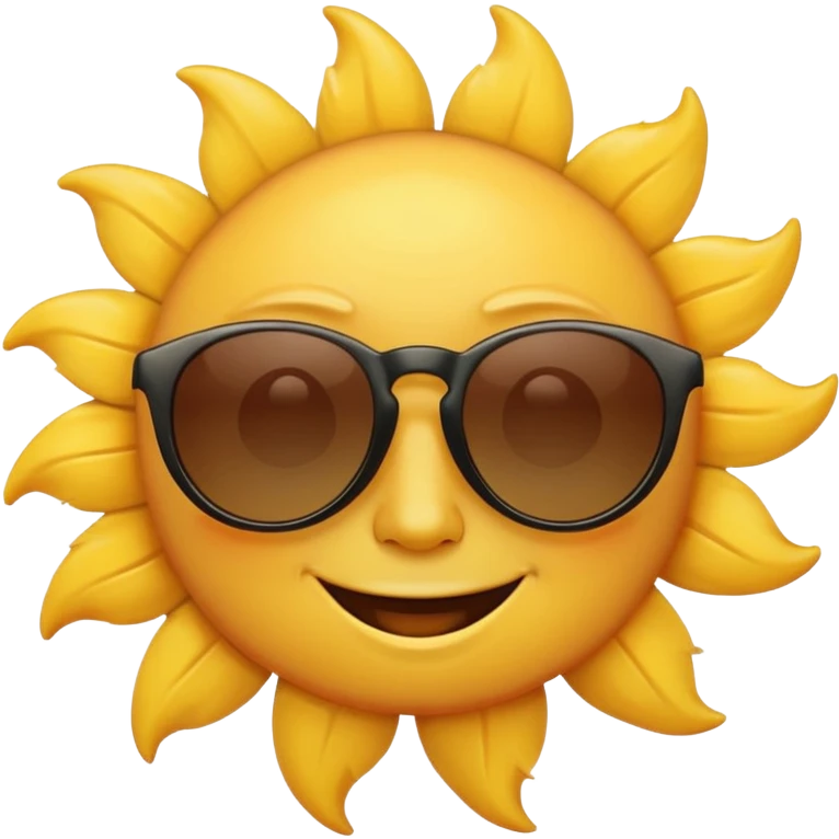 sun with face wearing sunglasses emoji