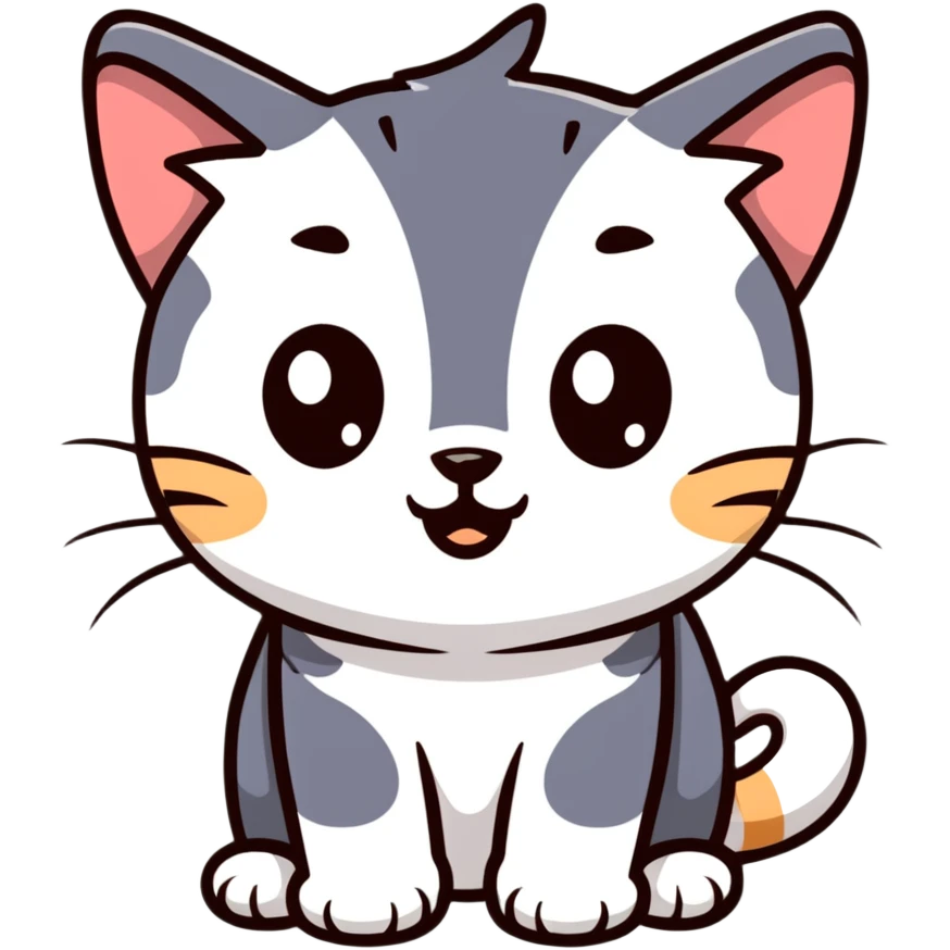 adorable kitten with big teary eyes emoji