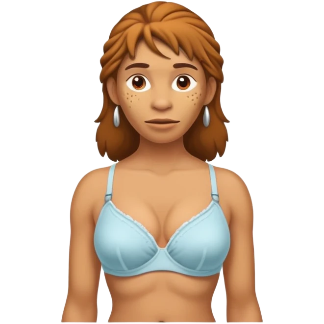 neanderthal cloth bra emoji
