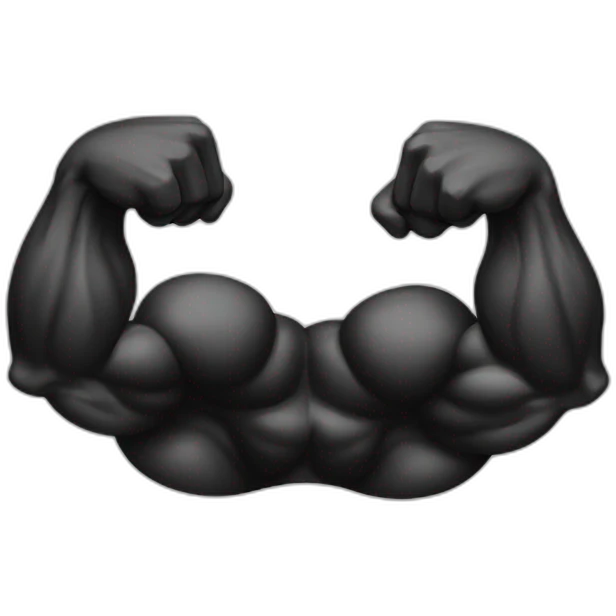 doble bicep black emoji
