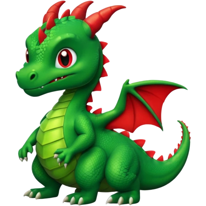 Cute cartoon dragon with the word fuck on it emoji