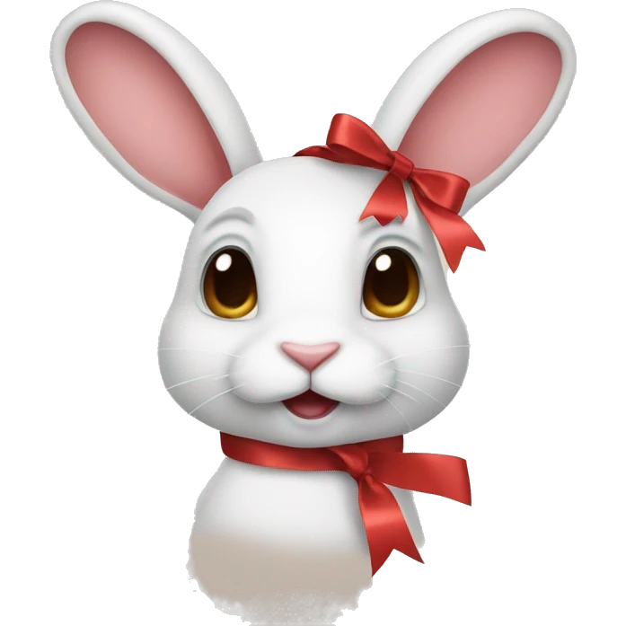 rabbit with ribbon emoji
