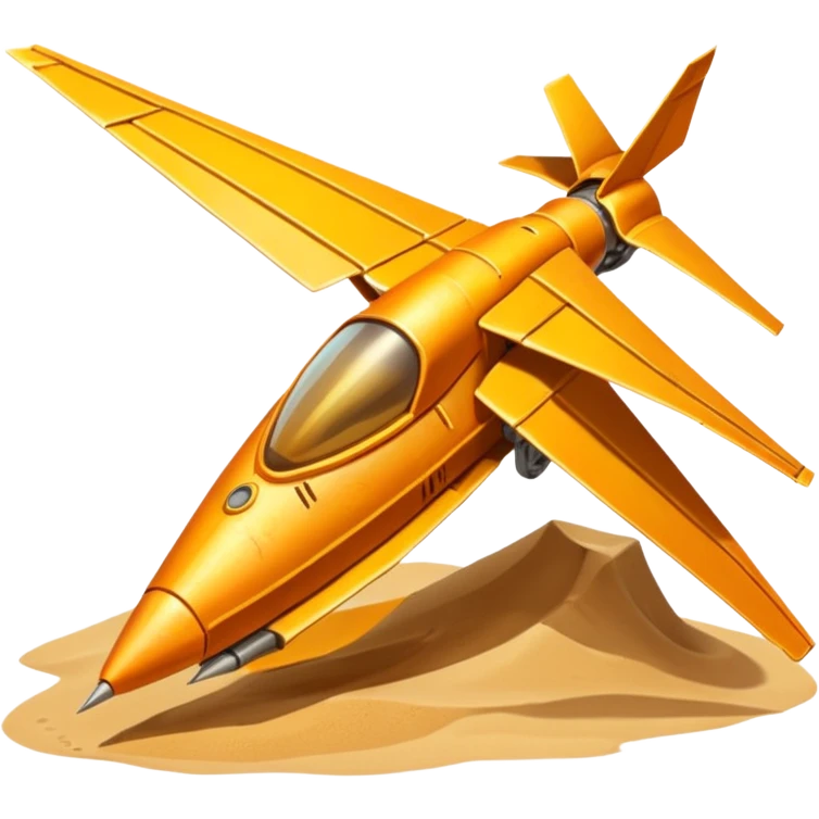 assault  missile ornithopter dune sand color emoji