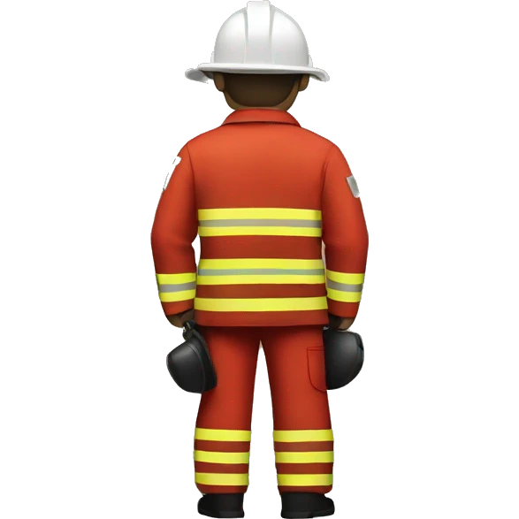 fireman standing from behind emoji