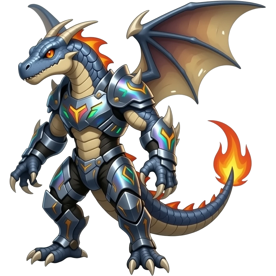 Raptorik draconian edgy badass Trico-Marowak-ExVeemon-Fakémon-hybrid emoji