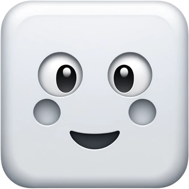 Blue backround an a sqware in the middle white sqware emoji