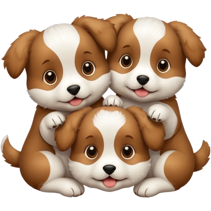 3 puppies emoji