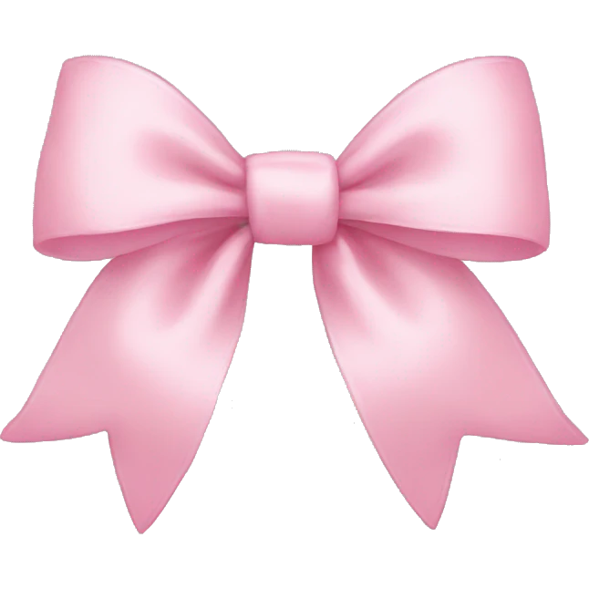 Light pink bows emoji