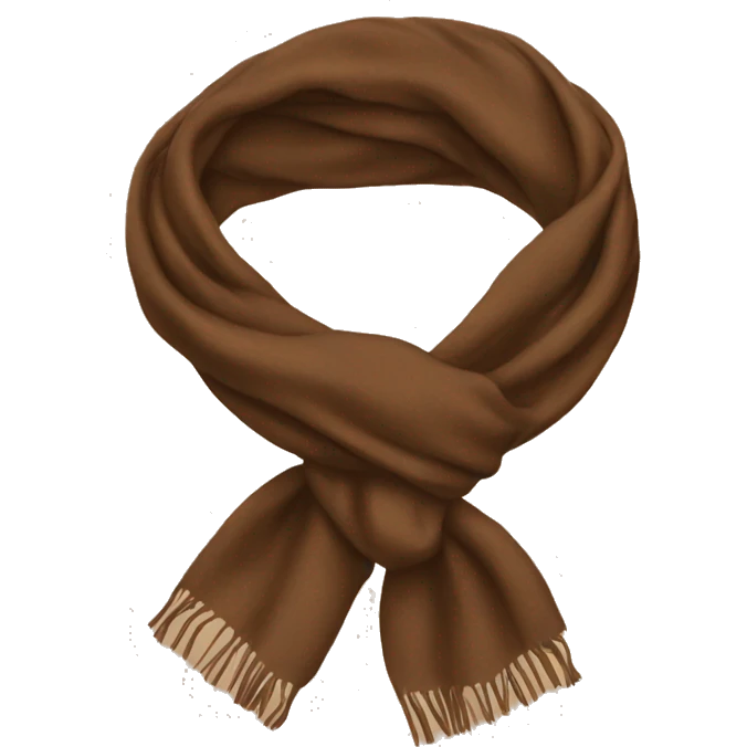 Brown scarf emoji