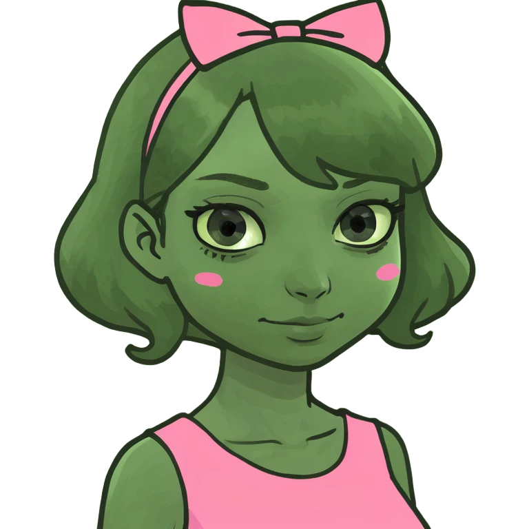 Girl with a pink dress emoji