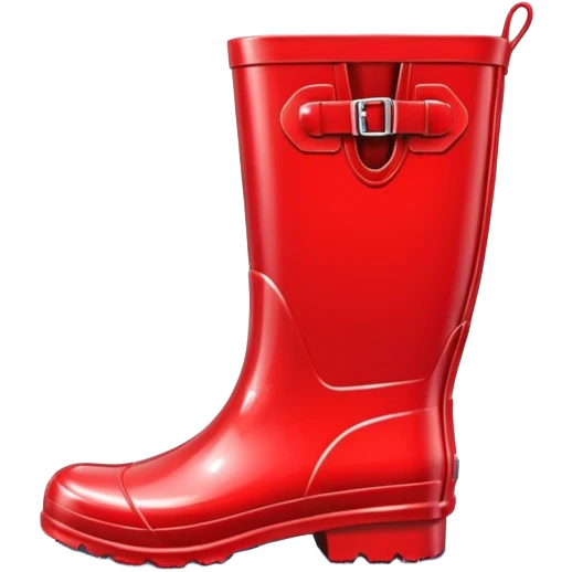 Rain boots Red Color emoji