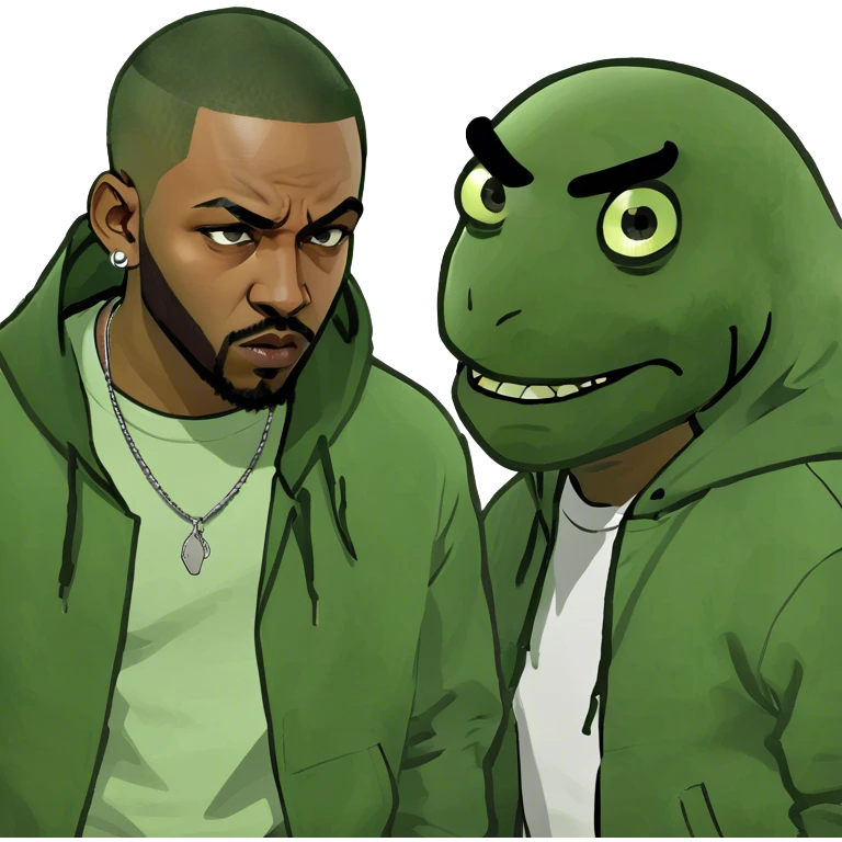 Drake and Kendrick Lamar fighting emoji