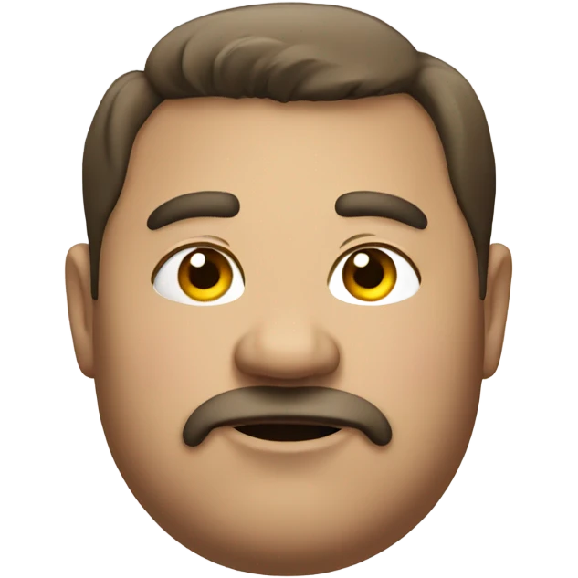 Fat guy emoji