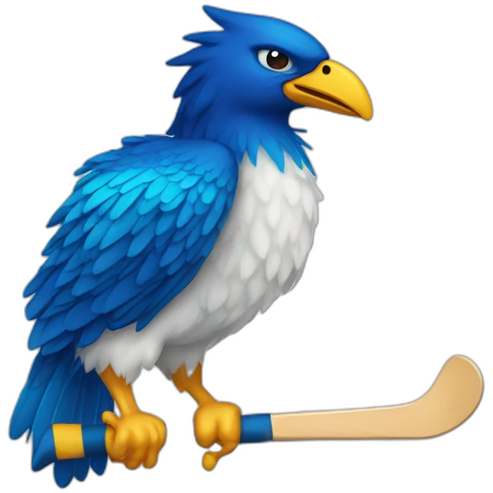 Blue Phenix hockey  emoji