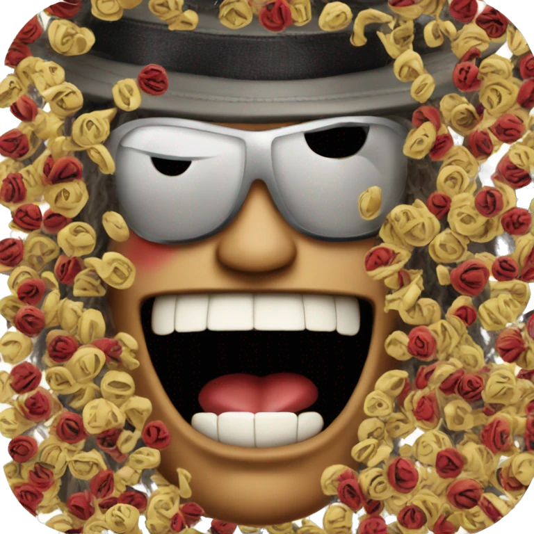 Slash from Guns'N'Roses with surprised reaction emoji
