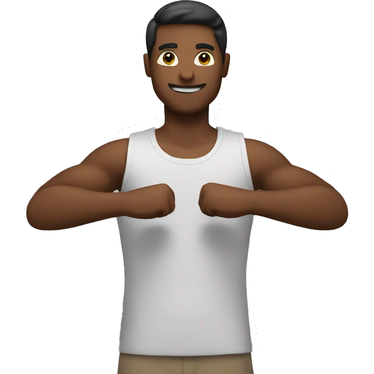 guy making x with arms emoji
